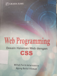 Web Programming Desain Halaman Web Dengan CSS