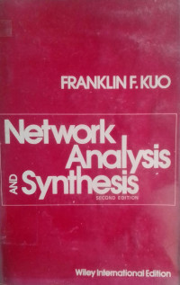 Image of Network Analysis And Synthesis