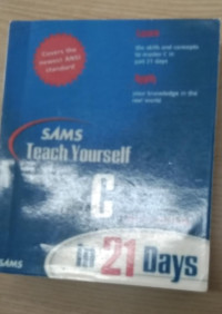 Image of SAMS TEACH YOURSELF C IN 21 Days