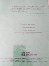 Image of CORPORATE INFORMATION SYSTEM MANAGEMENT TEXT AND CASES