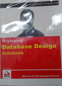 Beginning Database Design Solution