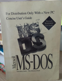 MICROSOFT MS-DOS OPERATING SYSTEM PLUS ENCHANCED TOOLS