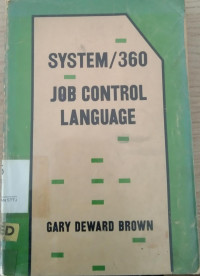 Image of SYSTEM/360 JBO CONTROL LANGUAGE