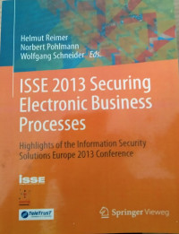 Image of ISSE 2013 SECURING ELECTRONIC BUSINESS PROCESSES