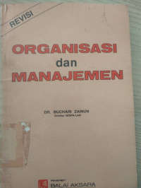 ORGANISASI DAN MANAJEMEN