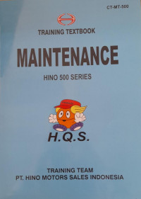 Image of TRAINING TEXTBOOK MAINTENANCE