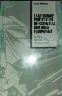 Image of EARTHQUAKE PROTECTION OF ESSENTIAL BUILDING EQUIPMENT DESIGN, ENGINEERING, INSTALLATION