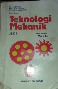 Image of Teknologi Mekanik Jilid 1