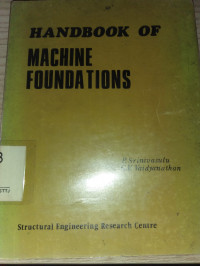 Image of HANDBOOK OF MACHINE FOUNDATIONS
