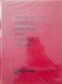 REKAYASA FUNDASI II FUNDASI DANGKAL DAN FUNDASI DALAM