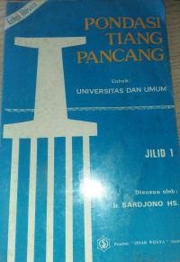 PONDASI TIANG PANCANG JILID 1