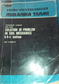 Image of TEORI-PENYELESAIAN MEKANIKA TANAH