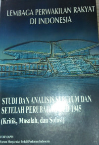 Image of LEMBAGA PERWAKILAN RAKYAT DI INDONESIA