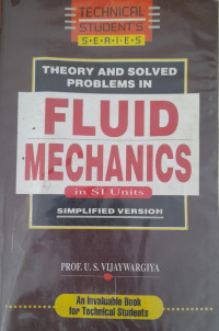 Image of THEORY AND SOLVED PROBLEMS IN FLUIS MECHANICS in SI Units