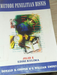Image of METODE PENELITIAN BISNIS JILID 1 EDISI KELIMA