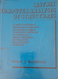 Image of Matrix Computer Analysis Of Structures