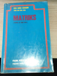 Image of SERI BUKU SCHAUM TEORI DAN SOAL - SOAL MATRIKS (VERSI SI/METRIK)