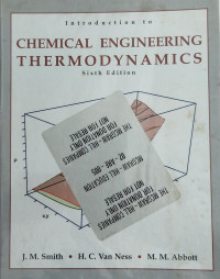 Image of CHEMICAL ENGINEERING THERMODYNAMICS
