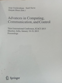 Image of Advances in Computing,Communication, and Control