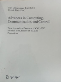 Advances in Computing,Communication, and Control