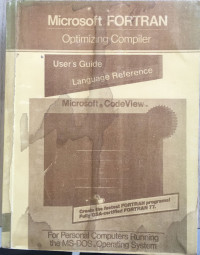 Image of Microsoft Fortran Optimizing  Compiler