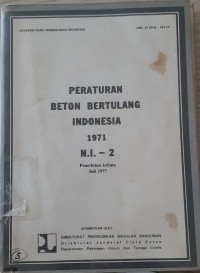 PERATURAN BETON BERTULANG INDONESIA