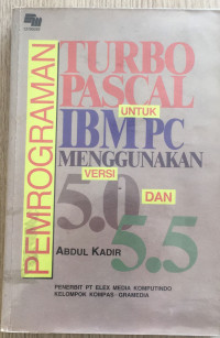 Image of TURO PASCAL UNTUK IBM PC Versi 5.0 dan 5.5