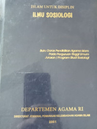Image of ISLAM UNTUK DISIPLIN ILMU SOSIOLOGI