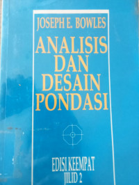 Image of ANALISIS DAN DESAIN PONDASI