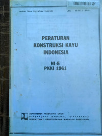 PERATURAN KONSTRUKSI KAYU INDONESIA