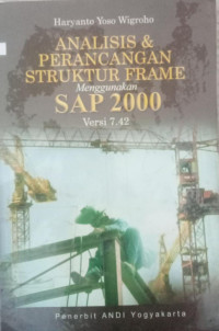 ANALISIS & PERANCANGAN STRUKTUR FRAME mengunakan SAP 2000