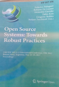 open source systems : towards robust practices