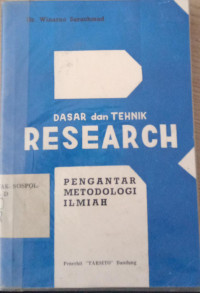 Image of dasar dan tehnik RESEARCH