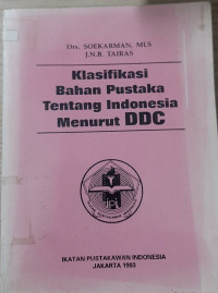 Image of Klasifikasi Bahan Pustaka Tentang Indonesia Menurut DDC