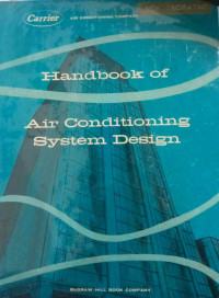 Hanbook of Air Conditioning System design