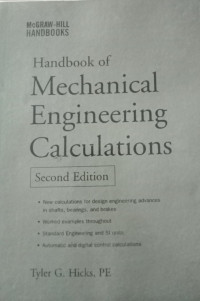 Image of HANBOOK of Mechanical Engineering calculations