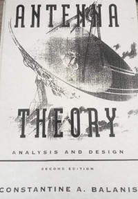 Image of ANTENNA THEORY ANALYSIS AND DESIGN