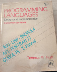 Image of Programming Languages Design and Implements