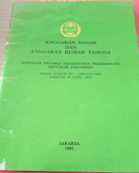 Anggaran Dasar Dan Anggaran Rumah Tangga