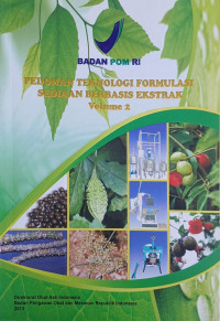Image of PEDOMAN TEKNOLOGI FORMULASI SEDIAAN BERBASIS EKSTRAK