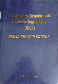 Image of THE JAPANESE STANDARS OF COSMETIC INGREDIENTS (JSCI)