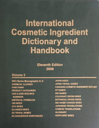 Image of INTERNATIONAL COSMETIC INGREDIENT DICTIONARY AND HANDBOOK
