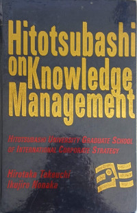 Image of HITOTSUBASHI ON KNOWLEDGE MANAGEMENT
