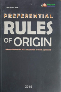 Image of PREFERENTIAL RULES OF ORIGIN