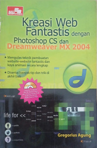 Image of KREASI WEB FANTASTIS DENGAN PHOTOSHOP CS DAN DREAMWEAVER MX 2004