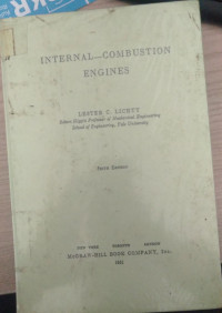 Image of INTERNAL COMBUSTION ENGINES