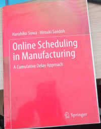 Image of online scheduling in manufacturing