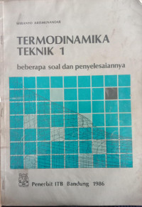 TERMODINAMIKA TEKNIK 1 beberapa soal dan penyelesaian