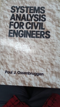 system analysis for civil engineers