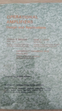 Image of OPERATIONAL AMPLIFIERS design and applications